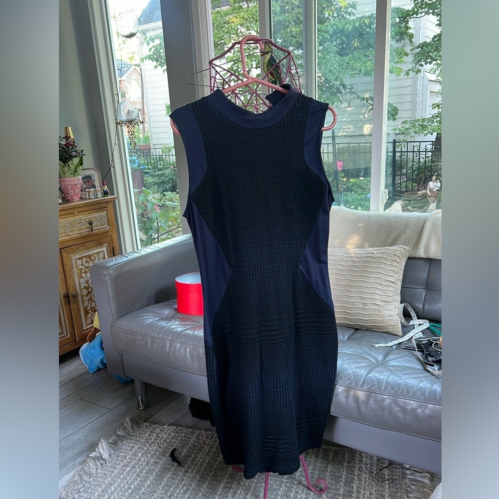 Next - Slim fit - stretch fabric - Size 10US - Navy / Black Jersey fabric dress